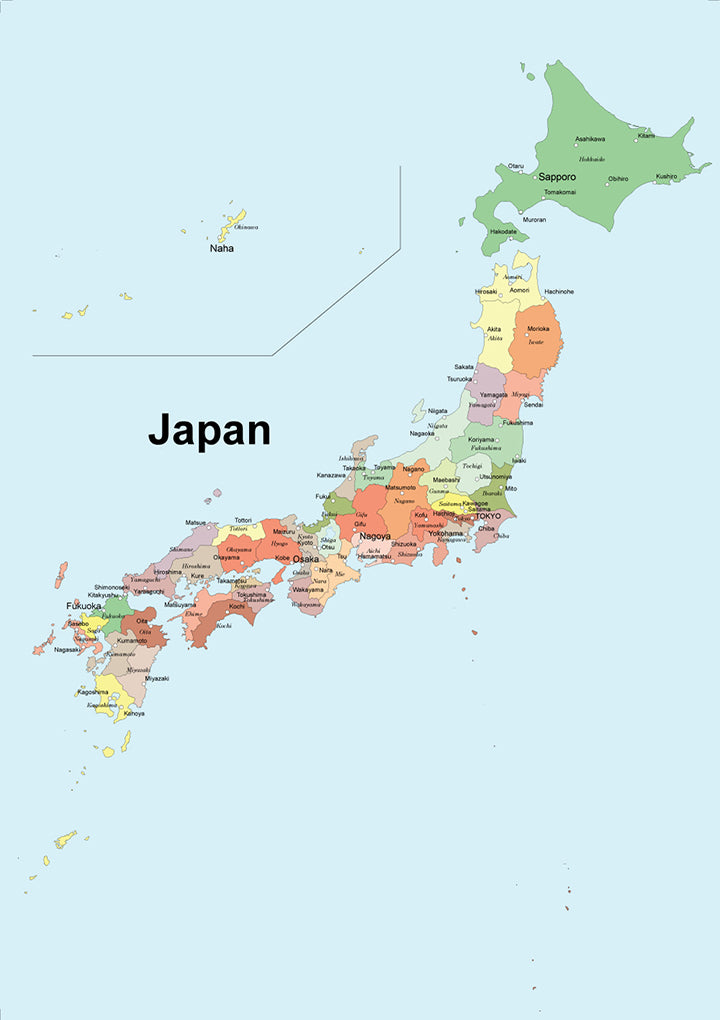 世界地図ポスター｜日本