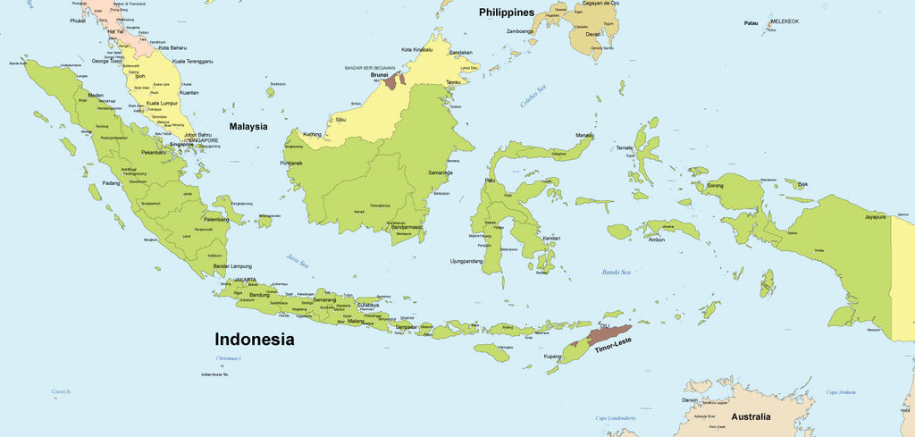 世界地図ポスター｜インドネシア