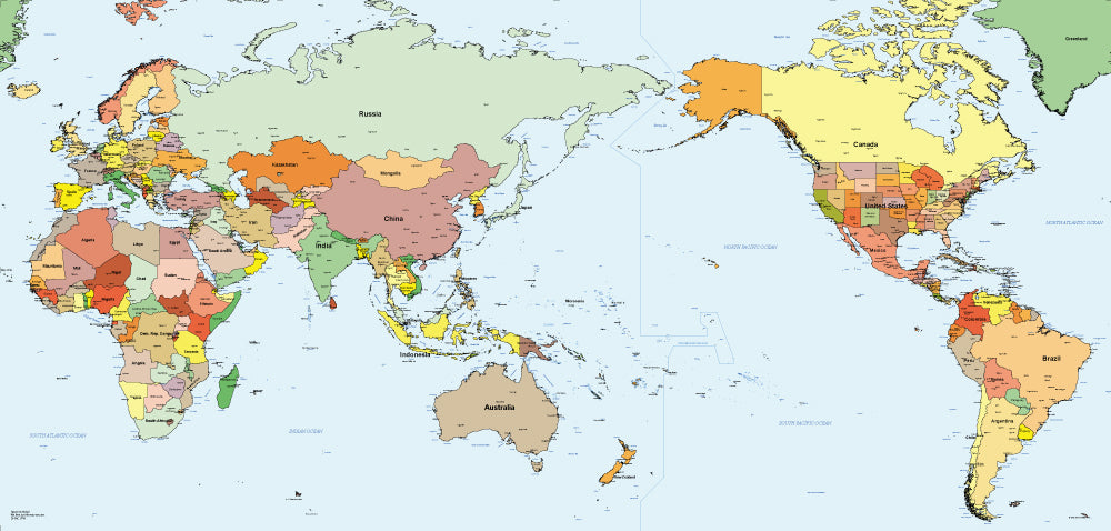 世界地図ポスター｜名入れ – Hotdogger