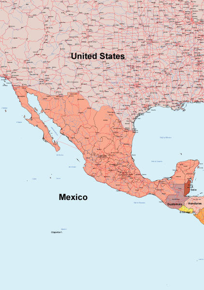 世界地図ポスター｜メキシコ