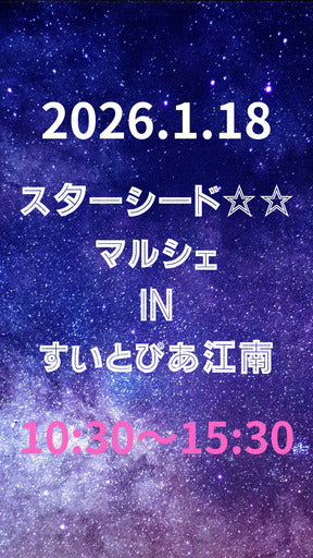 スターシード☆☆マルシェ㏌すいとぴあ江南