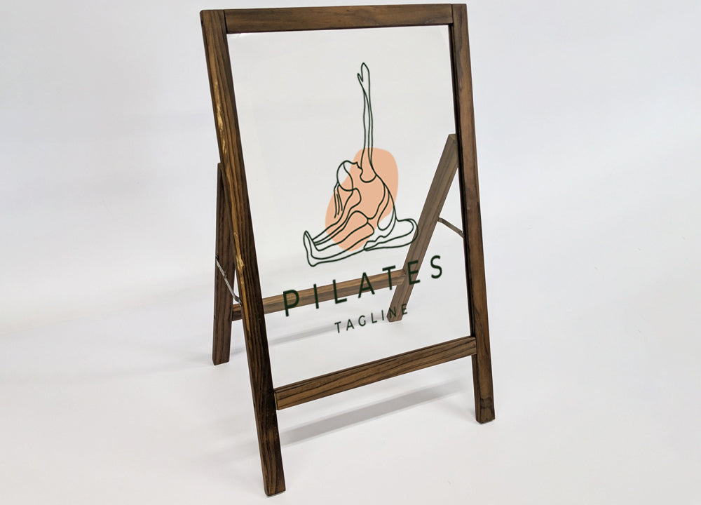 A型看板 屋内用 木製フレームとクリアボード 手書き可 – Hotdogger