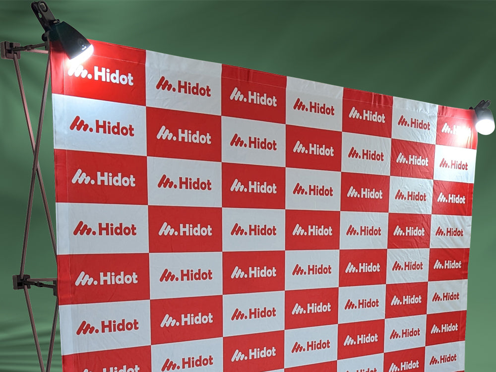 展示会ブースのディスプレイなら簡易バックパネルのポップアップBG