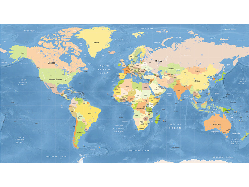 世界地図ポスター印刷 全体